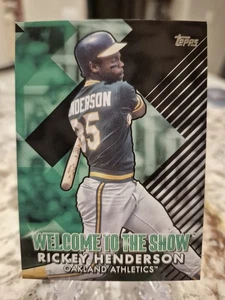 Rickey Henderson /299 2022 Topps Serie 1 Bienvenido al Show #WTTS-46 - Imagen 1 de 2