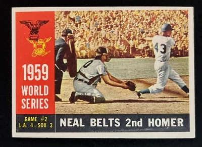 1960 Topps Set-Break #386 Ws Game 2 Neal Belts 2nd Homer - Image 1 of 2