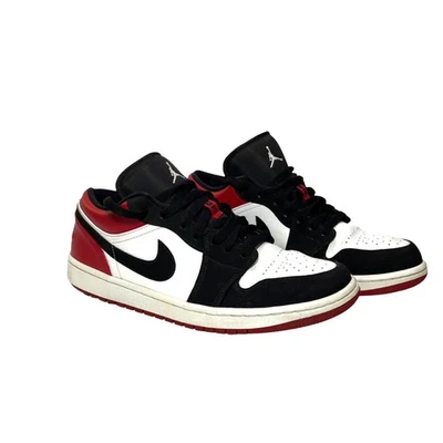 Nike Air Jordan 1 Puntera Baja Negra Gimnasio Rojo Blanco Para hombres Talla 10 553558‐116  Foto 1 de 4