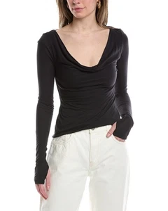 Top con capucha para mujer Helmut Lang Scala negro Xxs - Imagen 1 de 3