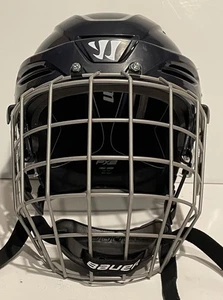 Warrior Hockey Helmet Covert PX2 - Bauer Profile I Cage Large Navy Blue - Picture 1 of 8