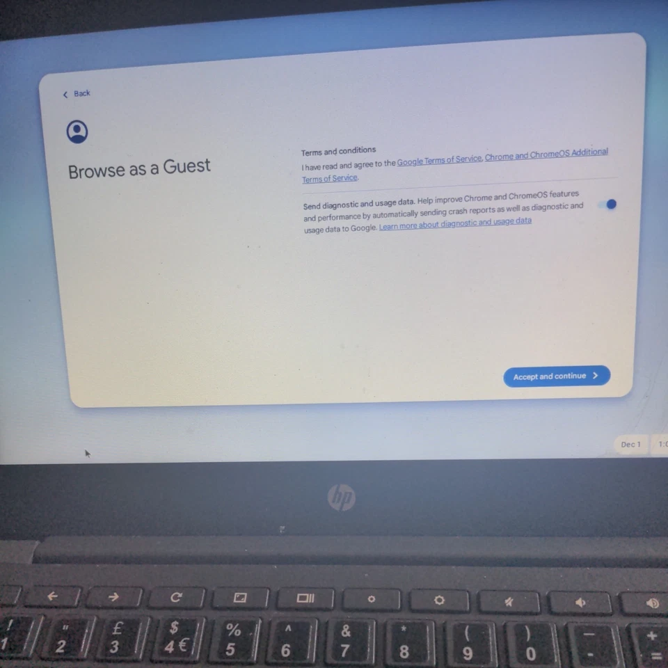 HP Chromebook 11.6" G8 EE  4GB 32 GB Google Play Store Latest 2020 - Image 1 of 4