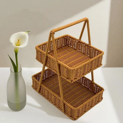 Fruit Basket Woven Basket Fruit Bowl - Image 1 of 4