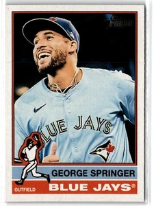 2025 Topps Heritage George Springer #393 Toronto Blue Jays - Picture 1 of 2