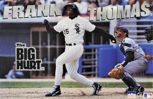 Poster Starline originale Frank Thomas Chicago White Sox 1993 fuori produzione "The Big Hurt" - Foto 1 di 1