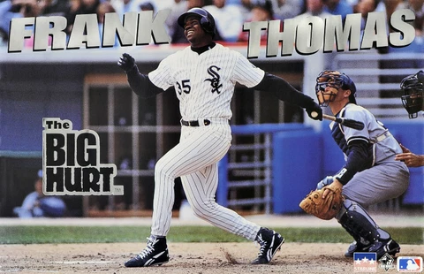 1993 Frank Thomas Chicago White Sox Original Starline Poster OOP "The Big Hurt" Cover