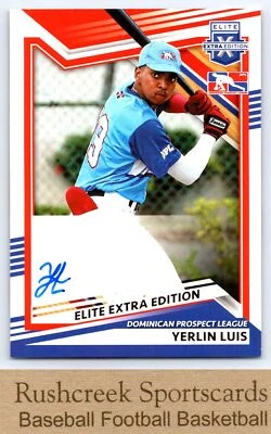 2022 Panini Elite Extra Edition #217 Yerlin Luis Auto Signatures - Image 1 of 2