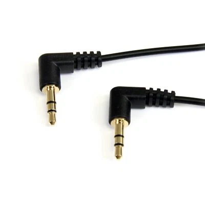 StarTech MU3MMS2RA 3 ft Slim 3.5mm Stereo Audio Cable Male to Male NEW - Image 1 of 2