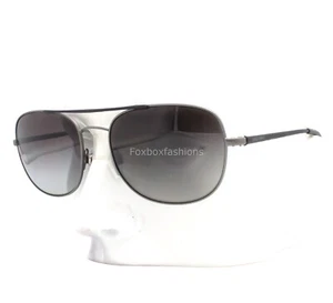 Occhiali da sole Giorgio Armani AR 6012-Q 3003/T3 argento opaco pelle nera polarizzata - Foto 1 di 10