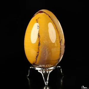 2.3" Mookaite Jasper Hand Carved Crystal Egg, Crystal Healing - Picture 1 of 6