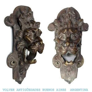 RARO Antiguo Francés 1 Monstruo Mito Animal Bronce Cabeza Agua Fuente 8'' x 5'' - Imagen 1 de 8