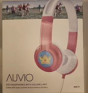Auvio 3301623 Kids Headphones - Pink/White (T2) - Picture 1 of 3