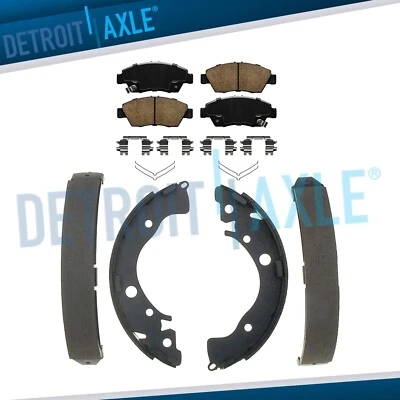 FRONT Ceramic Brake Pads + REAR SHOES for 2003-2005 2006 2007 Honda Civic HYBRID - Image 1 of 4