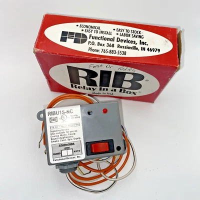 RIBU1S Functional Devices Enclosed Relay 10amp - Image 1 of 4