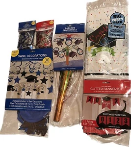 Multicolored 37 Piece Graduation Decor Bundle - Picture 1 of 1