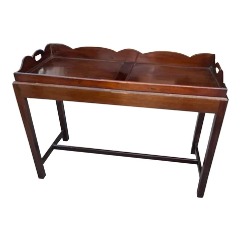 Mahogany Large Butlers Tray on stand Cover