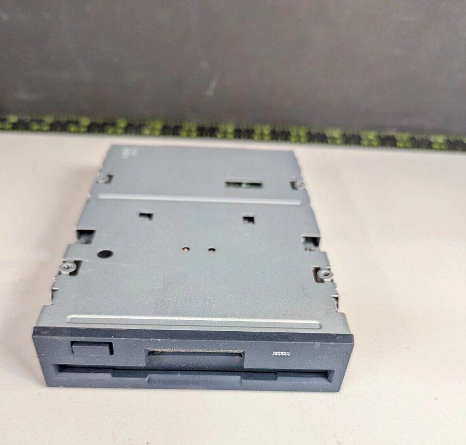 Vintage Gray JU-256A488P 1.44 floppy drive dark gray face plate - Image 1 of 3