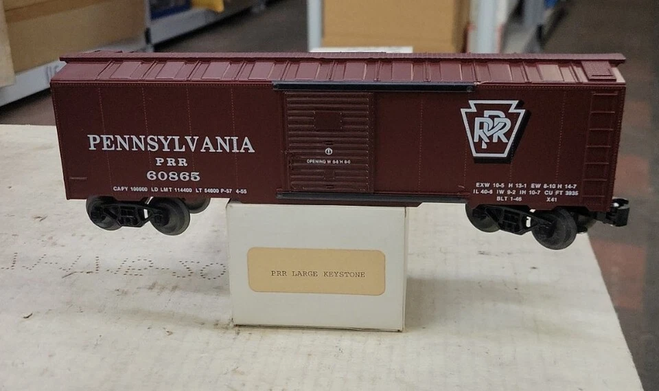 Frank Roundhouse, (KMT) O Scale, Box Car Pennsylvania #60865, PRR, w/box (12F) - Image 1 of 4
