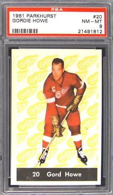 1961 Parkhurst Gordie Howe #20 PSA 8 NM MT - Image 1 of 2