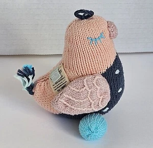 Finn + Emma Stella The Sparrow Knitted Baby Bird Rattle 100% Organic Plush Toy - Picture 1 of 9