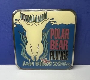 Calamita quadrata vintage zoo di San Diego orso polare tuffo 1,5" - disegni Pinnacle - Foto 1 di 6
