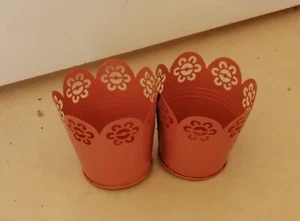 Blumentopf Duo zum Anhängen orange zu verkaufen - Bild 1 von 4