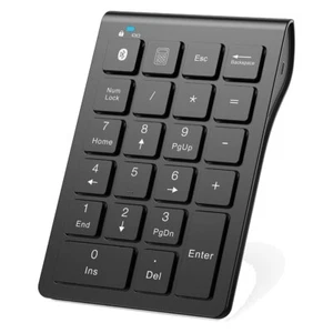 Bluetooth Number Keypad, 22-Keys Portable Slim Numeric Pad for Laptop3762 - Picture 1 of 8