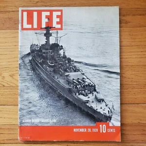 Life Magazine German War Ship Deutschland Alfred Hitchcock November 20 1939 - Picture 1 of 3