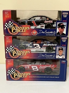 Lot Of 3 Winners Circle Dale Earnhardt Jr #3 AC Delco 1:24 Scale Die Cast New - Picture 1 of 4