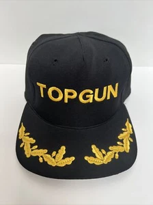 Vintage 80s Top Gun Trucker Snapback Baseball Cap Hat Eagle Crest Made In USA - Picture 1 of 4