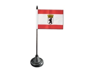 Tischflagge Deutschland Berlin mit Krone Berliner Tischfahne 10x15cm - Bild 1 von 1