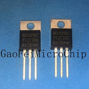 5PAIR/10PCS  NEW  F12C20A  F12C20C  F12C20  12C20  TO-220  Fast Recovery Diode - Picture 1 of 1