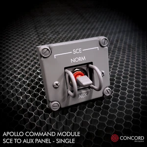 APOLLO COMMAND MODULE SINGLE SWITCH PANEL - SCE TO AUX REPLICA MEMORABILIA NASA - Picture 1 of 8