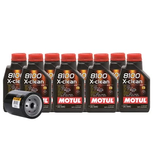 8L Motul 8100 X-CLEAN 5W40 Wix Filter Motor Oil Change Kit API SN - Picture 1 of 1