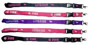 LOVE PINK, ROSA SCHLÜSSELBÄNDER ROSA LILA SCHWARZ WEISS, für Abzeichen, Schlüssel, Ausweis, Swag - Bild 1 von 26