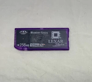 Lexar Media Memory Stick 256MB 128x2 Camera Memory Card For Sony Digital Camera - Picture 1 of 4