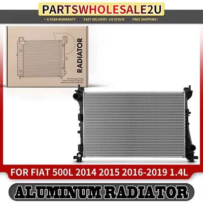 Radiador sem refrigerador de óleo para Fiat 500L 2014 2015 2016 2017 2018 2019 68202037AA - Imagem 1 de 4