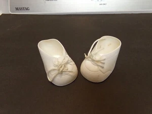 CABBAGE PATCH KIDS WHITE BABY SHOES 0 - Picture 1 of 3