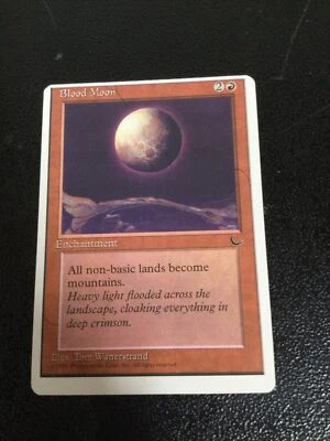 MTG Magic The Gathering MISCUT OFF CENTER Blood Moon Misprint Rare Chronicles - Image 1 of 2