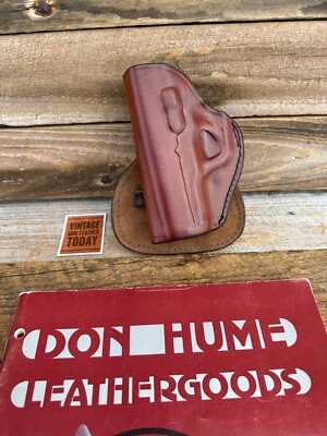 Vintage Don Hume H720  Brown Leather Paddle Holster For KAHR K9 P9 K40 P40 CW9 - Image 1 of 2