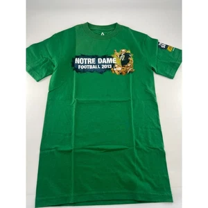 Notre Dame Shirt Herren Small Grün Fußball 2015 Kurzarm Sport Pullover - Bild 1 von 8