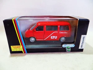 SCHABAK 1060 'VW T4 CARAVELLE, LTU CREW BUS. RED' 1:43 MIB/BOXED. RARE - Picture 1 of 5