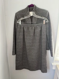 Lee David Collection, Damen Blazer und Rock Set, Gr. 13/14 grau rosa gestreift - Bild 1 von 20