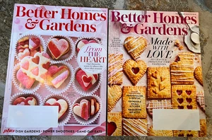 BETTER HOMES & GARDEN FEB 2019 & 2020 Valentines Day Made With Love EUC - Picture 1 of 16