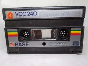 Vintage Philips Video 2000 BASF VCC 240 Video Cassette Tape Moonwalker ? - Picture 1 of 2