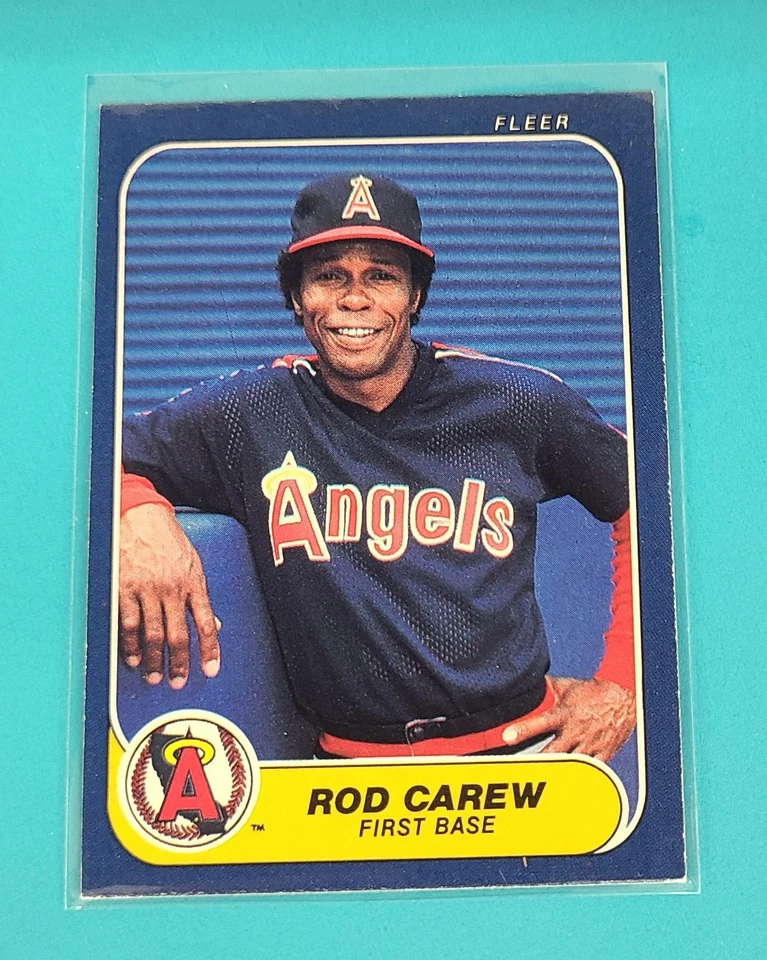 1986 Fleer   #151 Rod Carew  California Angels Baseball Card s - Image 1 of 2