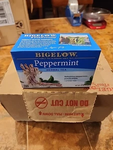 Bigelow Peppermint Herbal Tea, Caffeine Free, 120 Tea Bags, Exp 02/2028 - Picture 1 of 5