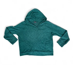 PrAna Frieda Deep Pine Hooded Lightweight Pullover Size XL Yoga Outdoor Active - Picture 1 of 9