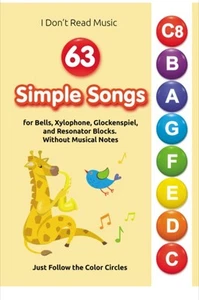 63 Simple Songs for Bells, Xylophone Glockenspiel & More, Helen Winter - Picture 1 of 6