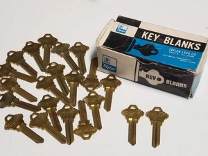 Vtg 1960s Lot of 21 TAYLOR Uncut Key Blanks - 145F Fits SC10, A1145F - NOS - NEW - Picture 1 of 3
